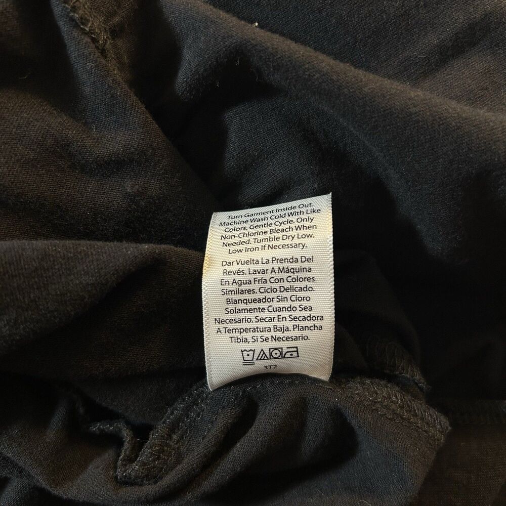 Time and Tru Dress Black Soot Tiered Cotton Casual Short Sleeve Pockets Size M - Picture 8 of 14